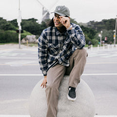 Backwoods Overshirt Jacket Flannel - Navy