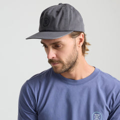 Made To Fade 6 Panel Strapback Hat - Washed Charcoal