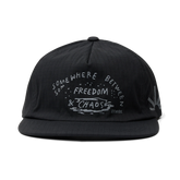 Mathis 5 Panel Strapback Hat - Chaos Black