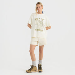 Wild By Nature Oversize Premium Tee - Bone