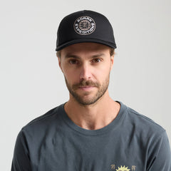 Foam Trucker Global Snapback Hat - Black