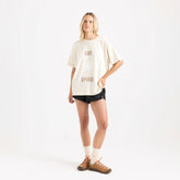 Sun Oversized Premium Tee - Bone