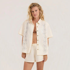 Costa Button Up Shirt - Bone