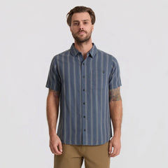 Crosswinds Button Up Shirt - Neptune