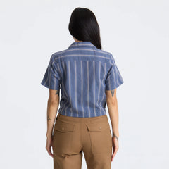 Crosswinds Camp Button Up Shirt - Neptune