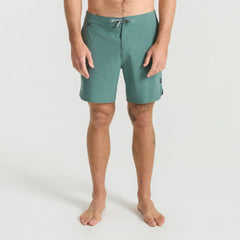 Chiller Scallop 17" Boardshorts - Slate Green