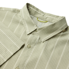 Bless Up Breathable Stretch Shirt - Sage Stripe