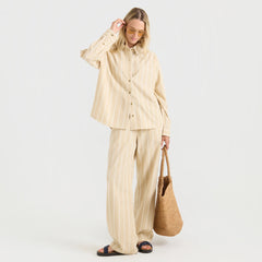 Costa Button Up Shirt - Sand