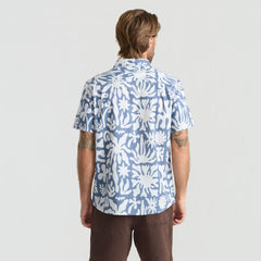 Journey Short Sleeve Button Up Shirt - Neptune