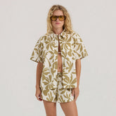Costa Button Up Shirt - Dusty Olive