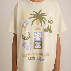 Seeker Oversized Premium Tee - Dusty Eucalyptus
