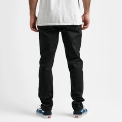 HWY 133 Slim Straight Broken Twill Jeans - Black