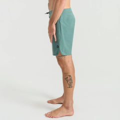 Chiller Scallop 17" Boardshorts - Slate Green