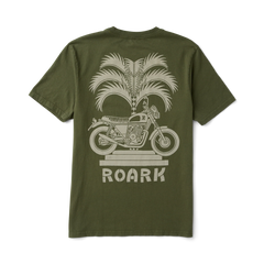 Moto Palm Premium Tee - Military