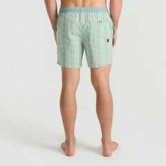 Shorey 16" Trunks - Stripe Sea Foam