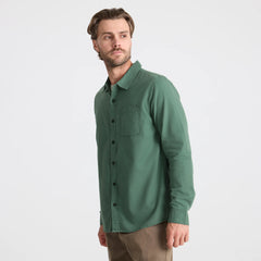 Made To Fade Long Sleeve Button Up Shirt - Washed Slate Green
