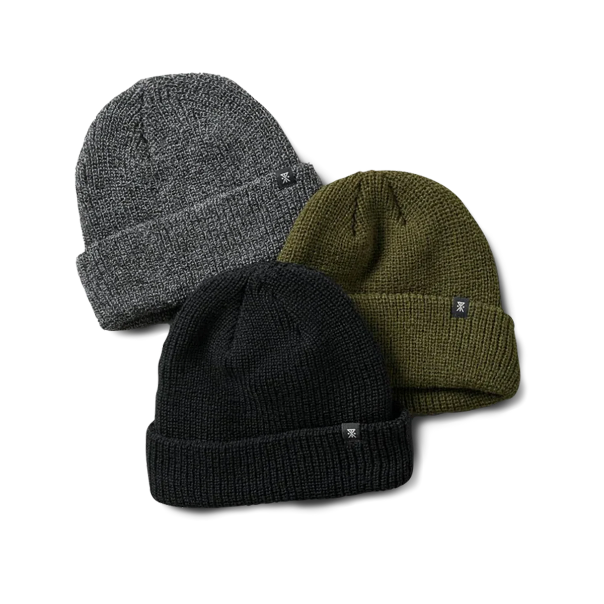 Turks 3-pack Beanie - Black, Gray and Green [DON'T MAKE ACTIVE]
