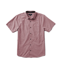 Well Worn Short Sleeve Button Up Shirt - Wine