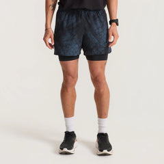 Bommer 3.5" Shorts - Navy Tie Dye