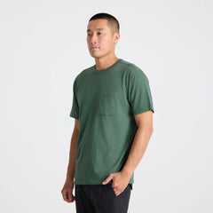 Well Worn Organic Short Sleeve Tee - Slate Green