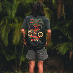 Moto Palm Premium Tee - Washed Black