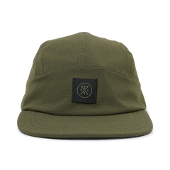 Run Bless Up Camper Strapback Hat - Military