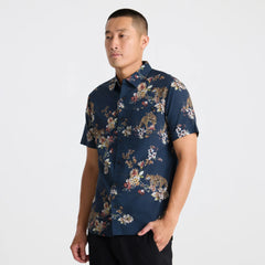 Journey Short Sleeve Button Up Shirt - Deep Navy