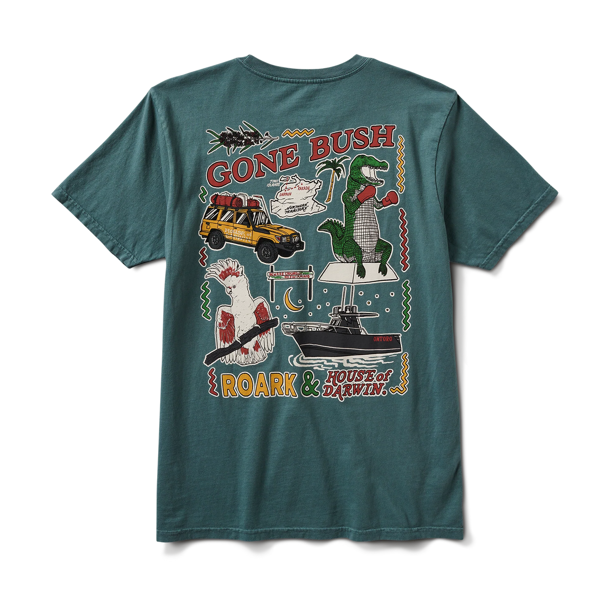 H.O.D Postcard Premium Tee - Forest