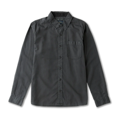 Made To Fade Long Sleeve Button Up Shirt - Washed Charcoal
