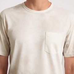 Mathis Active Tie Dye Pocket Short Sleeve Tee - Unbleached Tie Dye