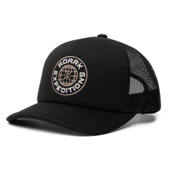 Foam Trucker Global Snapback Hat - Black