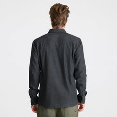 Scholar Chambray Button Up Shirt - Black