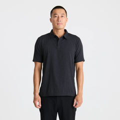Bless Up Breathable Stretch Polo Shirt - Black