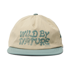 Mathis 5 Panel Strapback Hat - Oatmeal