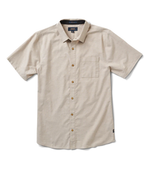Well Worn Short Sleeve Button Up Shirt - Khaki
