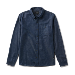 Scholar Chambray Button Up Shirt - Mid Indigo