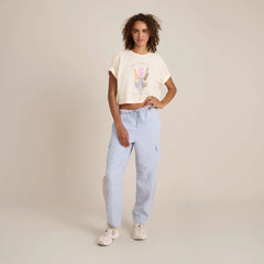 Nature Cropped Boxy Premium Tee - Eggshell