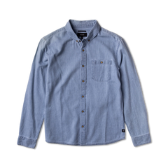 Scholar Chambray Button Up Shirt - Bleached