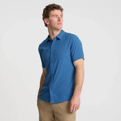 Bless Up Breathable Stretch Shirt - Steel Blue