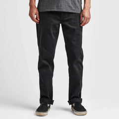 HWY 128 Straight Fit Broken Twill Jeans - Black