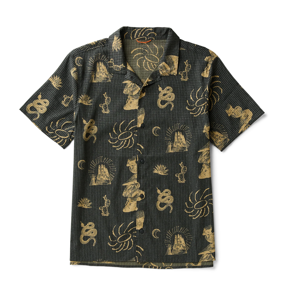Bless Up Trail Button Up Shirt - Onyx