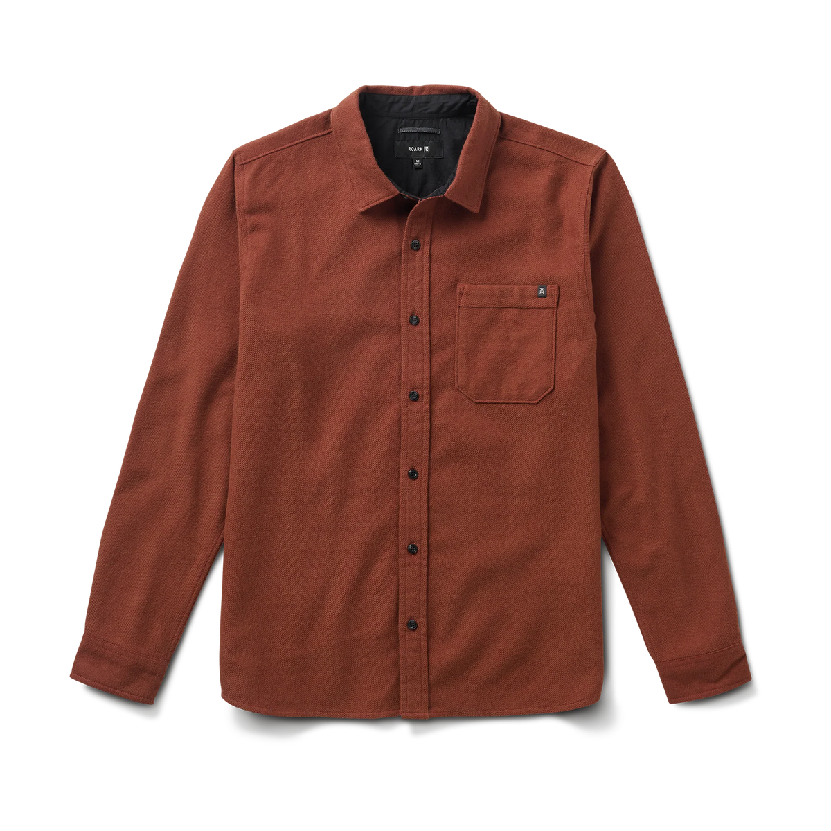 Crossroads Organic Cotton Flannel - Red Clay Herringbone