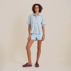 Bless Up Breathable Stretch Shirt - Dusty Sky
