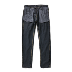 HWY 133 Slim Straight Denim Jeans - Worn Blue Black