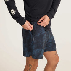 Serrano 7" Active Stretch Shorts - Navy Tie Die