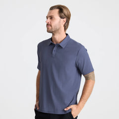 Bless Up Breathable Stretch Polo Shirt - Slate