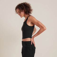 Wind Worn Tank Top - Black