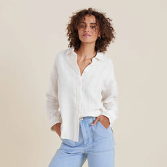 Costa Button Up Shirt - White