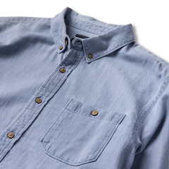 Scholar Chambray Button Up Shirt - Bleached