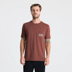 Shield Pocket Premium Tee - Red Clay